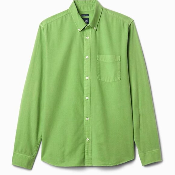 GAP Other - GAP Long Sleeve Oxford Shirt, Standard Fit, Green Gem, NWT